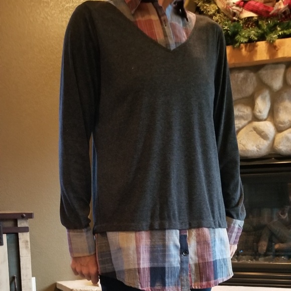 Heathered Gray Tunic - Picture 1 of 6